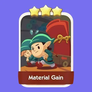 Material Gain 3⭐ Monopoly Go Sticker