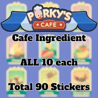 Cafe Ingredients Set 11