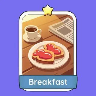 Breakfast 1⭐ Monopoly Go Sticker