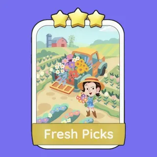 Fresh Picks 3⭐ Monopoly Go Sticker