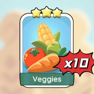 x10 Veggies Monopoly Go