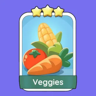 Veggies 3⭐ Monopoly Go Sticker