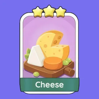 Cheese 3⭐ Monopoly Go Sticker