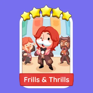 Frills & Thrills 5⭐ Monopoly Go Sticker
