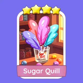 Sugar Quill 4⭐ Monopoly Go Sticker