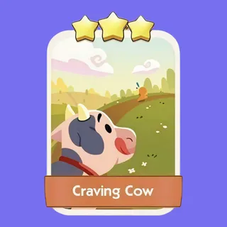 Craving Cow 3⭐ Monopoly Go Sticker