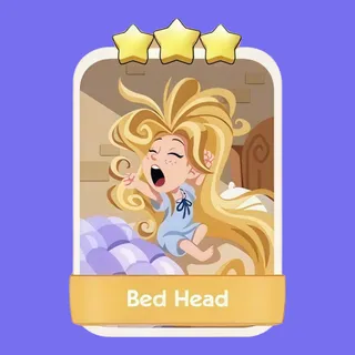 Bed Head 3⭐ Monopoly Go Sticker