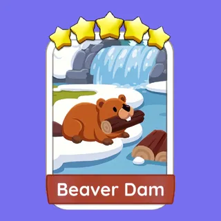 Beaver Dam 5 ⭐ Monopoly Go Sticker