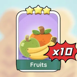 x10 Fruits Monopoly Go