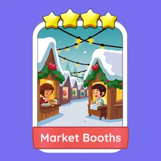 Market Booths 4 ⭐ Monopoly Go Sticker