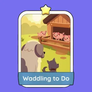 Waddling to Do 1⭐ Monopoly Go Sticker