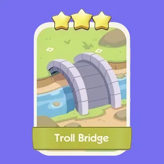 Troll Bridge 3⭐ Monopoly Go Sticker