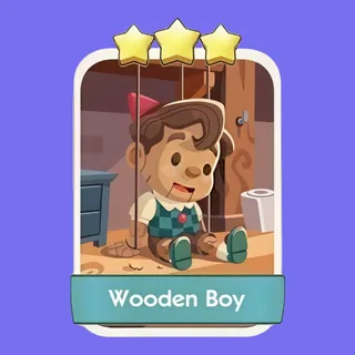 Wooden Boy 3⭐ Monopoly Go Sticker
