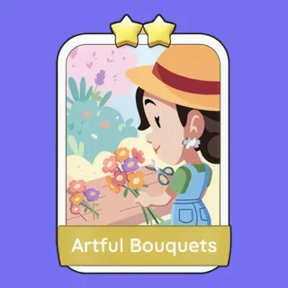 Artful Bouquets Monopoly Go