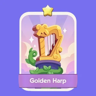 Golden Harp 1⭐ Monopoly Go Sticker