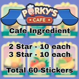 Cafe Ingredients Set 11 — Essential 60 Card Pack