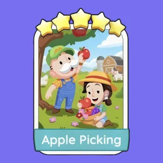 Apple Picking 5⭐ Monopoly Go Sticker