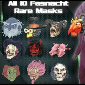 10 rare Fashnacht Masks