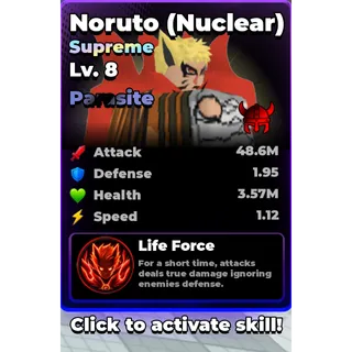 NORUTO (NUCLEAR) PARASITE VIKING LEVEL 8- ROLL ANIME TO FIGHT