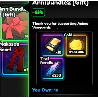 ANNI BUNDLE 2 (GIFT)-ANIME VANGUARDS