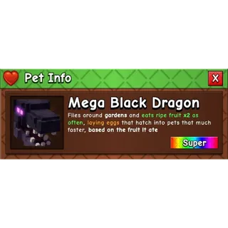 MEGA BLACK DRAGON (TOP 2 GUILD REWARD) - GROW A GARDEN 2
