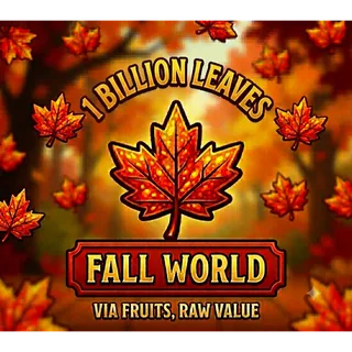 1B LEAVES SHECKLES (VIA FRUITS, RAW VALUE)- GROW A GARDEN 