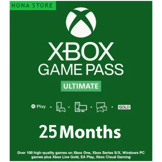 Xbox Game Pass Ultimate 25 Months 