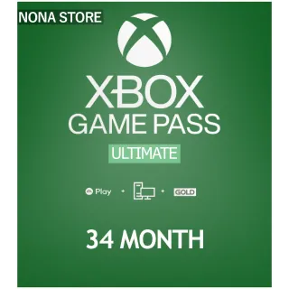 Xbox Game Pass Ultimate 34+ Months