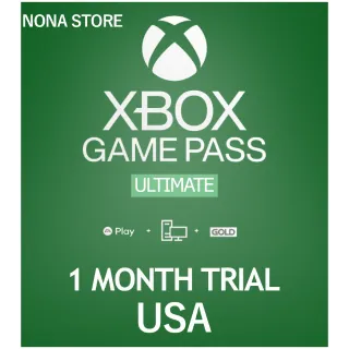 1 MONTH Xbox Game Pass Ultimate - USA /Trial/New Accounts Only