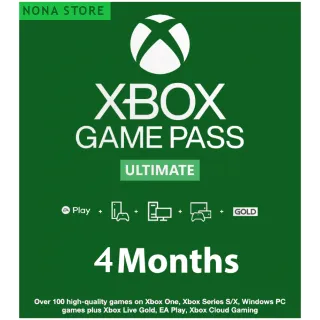 Xbox Game Pass Ultimate 4 Months New Accounts Only 