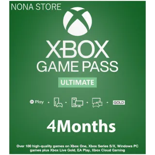 Xbox Game Pass Ultimate 4 Months