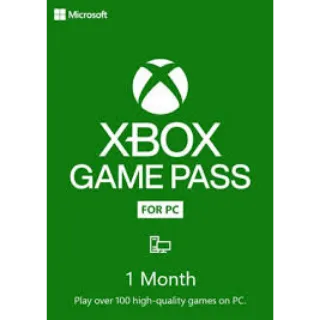 1 MONTH Xbox Game Pass PC 🌎 Global /Trial/New Accounts Only