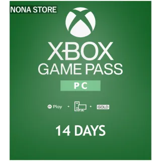 14 DAYS Xbox Game Pass PC  (New ONLY)