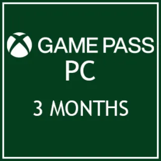 3 MONTH Xbox Game Pass PC 🌎 Global ( New Accounts Only )