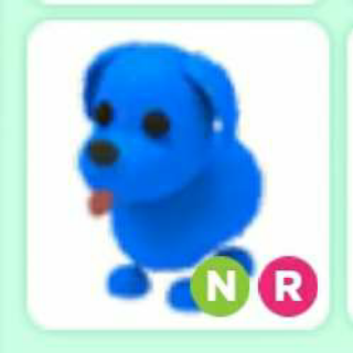 Neon Blue Dog Adopt Me