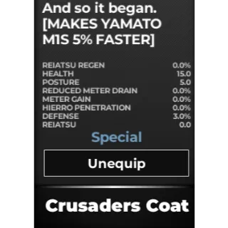 crusaders coat