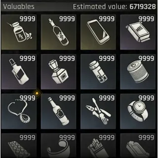 x9999 all valuables (currency)