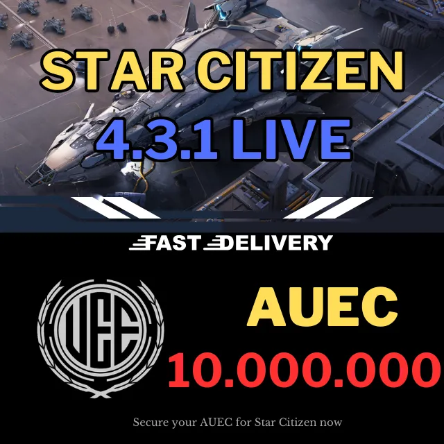 10,000,000 AUEC's For 4.3.1+ LIVE (Alpha UEC) - In-Game Currency - Foto 6