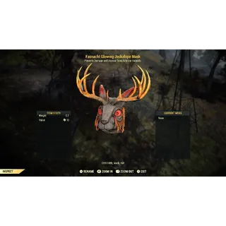 Fasnacht Mask | Glowing Jackalope Mask