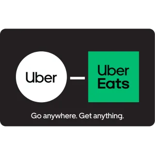 $ 50 Uber Eats Canada Gift Card (Immediate-Delivery)