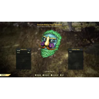 Fasnacht Mask | Glowing Veggie Man Mask