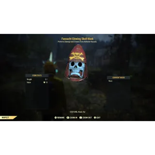 Fasnacht Mask | Glowing Skull Mask