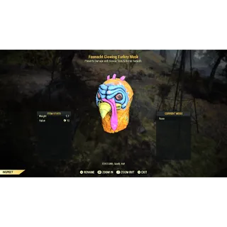 Fasnacht Mask | Glowing Turkey Mask