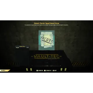 Mutation Serum Recipe | Speed Demon