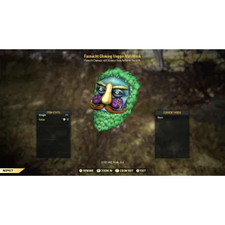 Fasnacht Mask | Glowing Veggie Man Mask