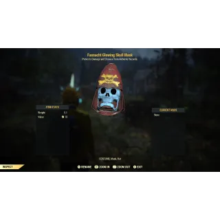 Fasnacht Mask | Glowing Skull Mask