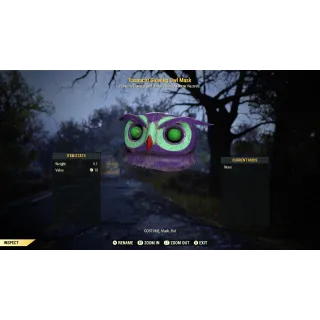 Fasnacht Mask | Glowing Owl Mask