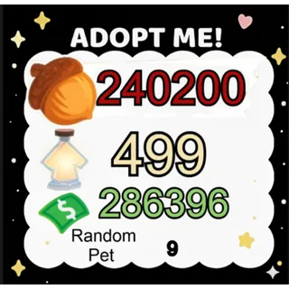 Acorn + Age Up Potion + Bucks - Adopt Me