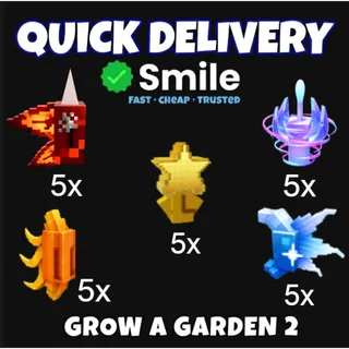 5x star fruit seed , 5x dragen breath ,5x sun bloom seed , 5x moon bloom , 5x hypno bloom  (Cheapest) 