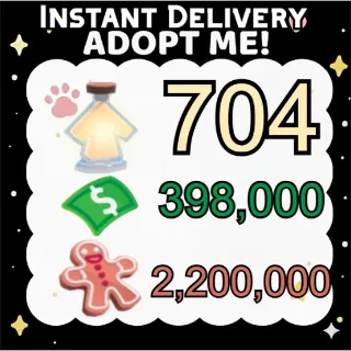 Age Up Potions + Bucks + Gingerbread - Adopt Me